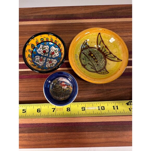 Lot of 3 Ceramic Italian Trinket Dishes - Picture 5 of 9
